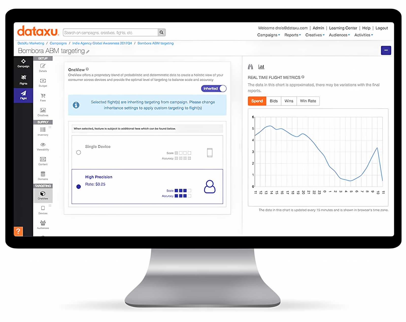 OneView preview on desktop within TouchPoint