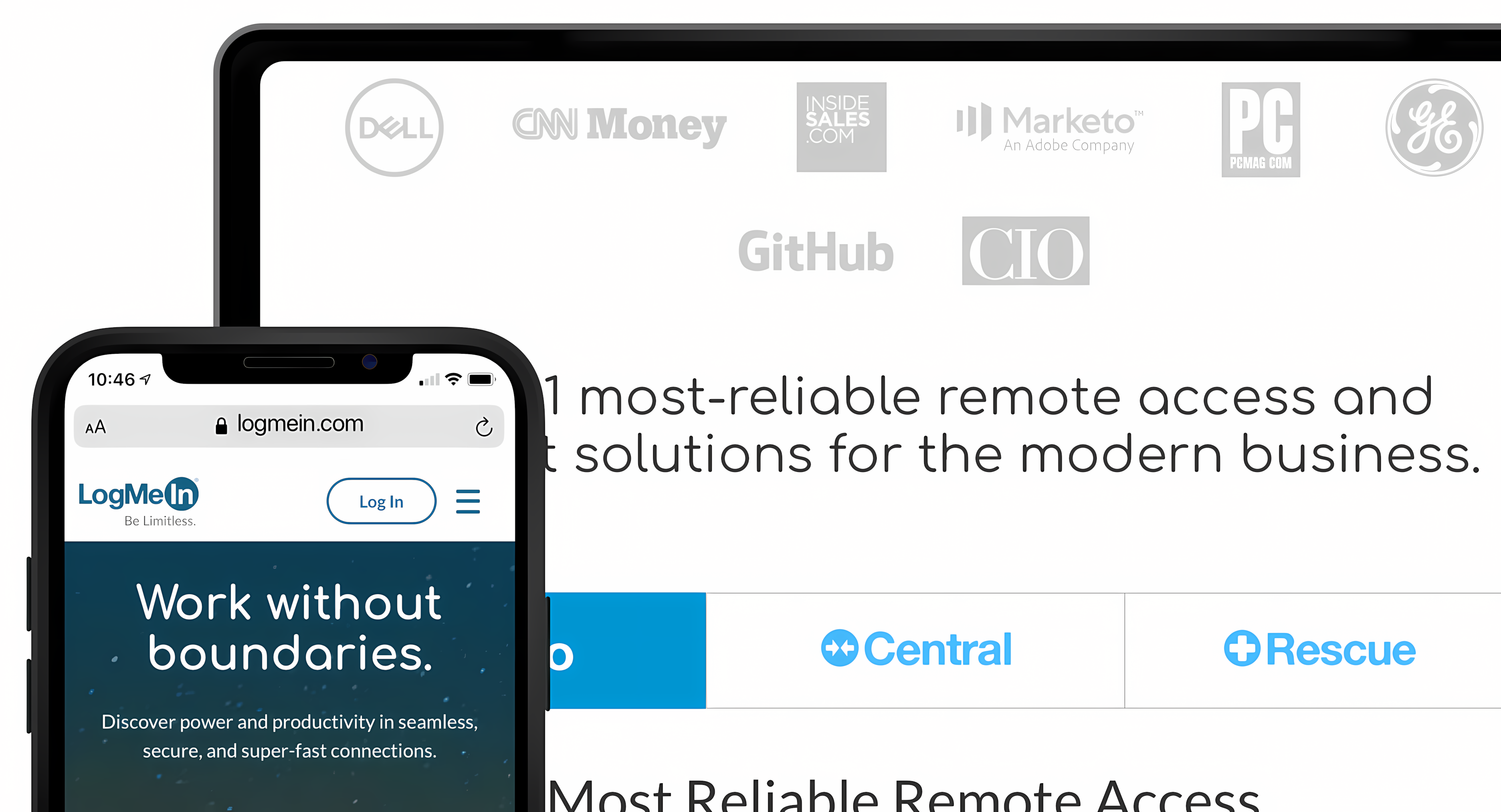 See how I collaborated with developers to implement responsive design patterns across LogMeIn's core product pages.