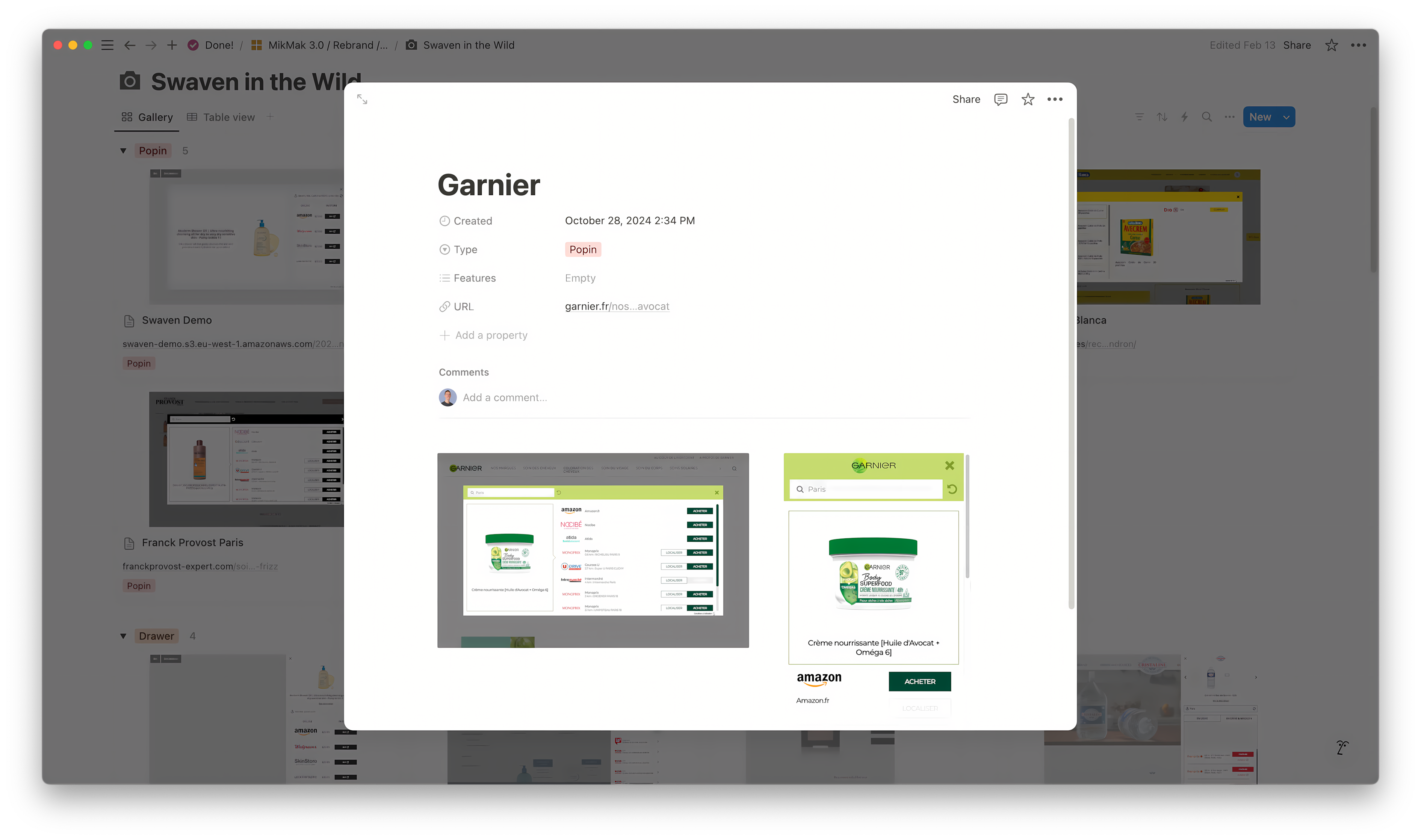 Research documentation showing real-world implementations of Swaven platform features