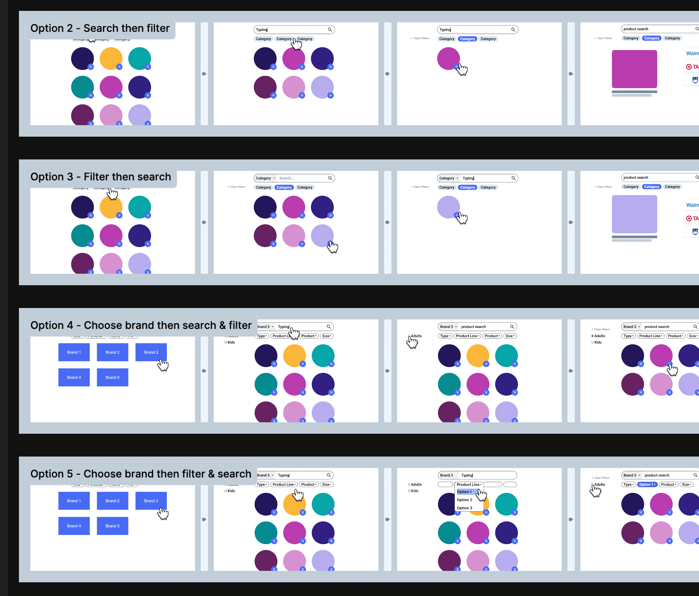 Rapid iterations of wireframe designs