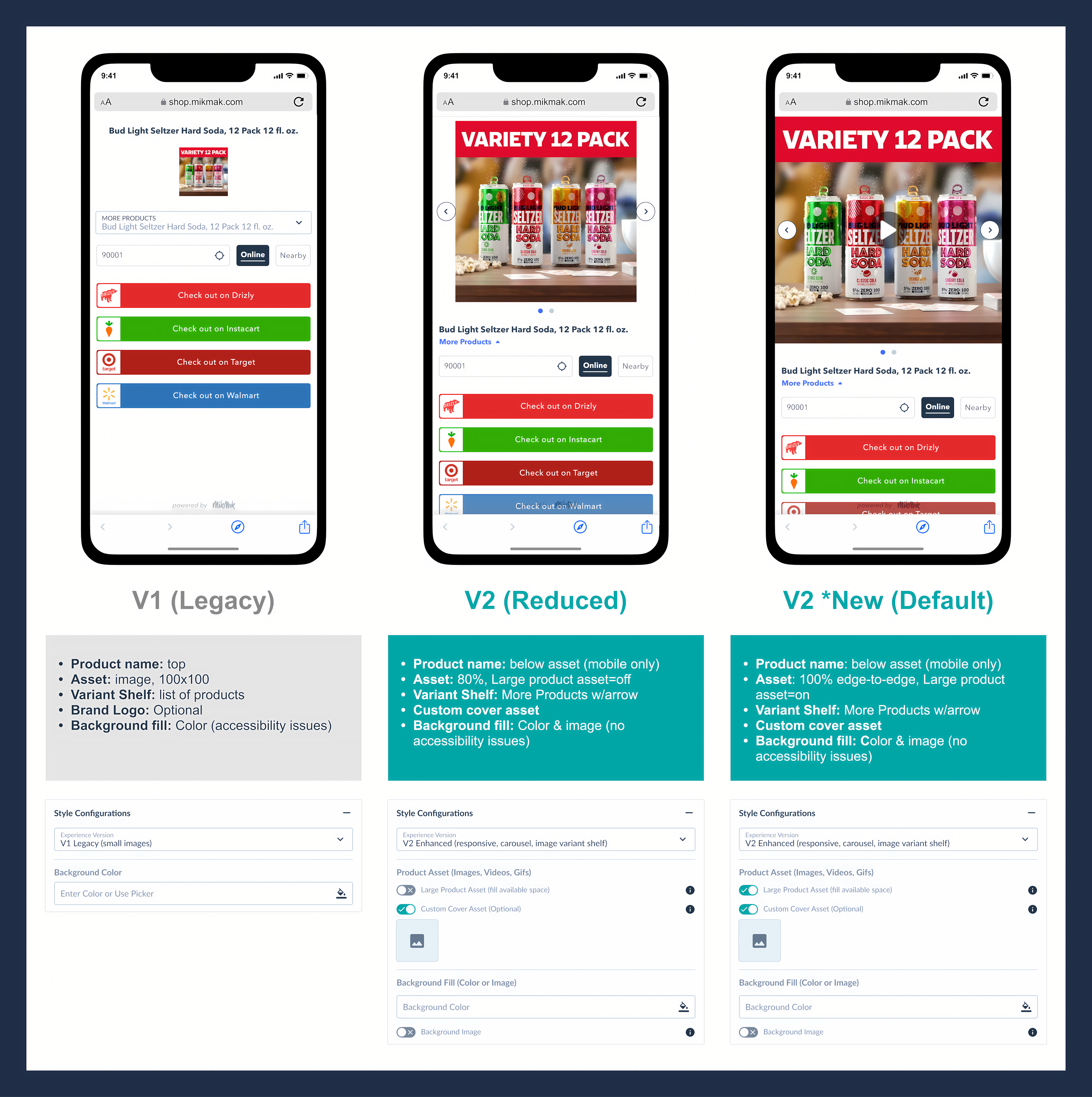 Communicating feature enhancements vs legacy
