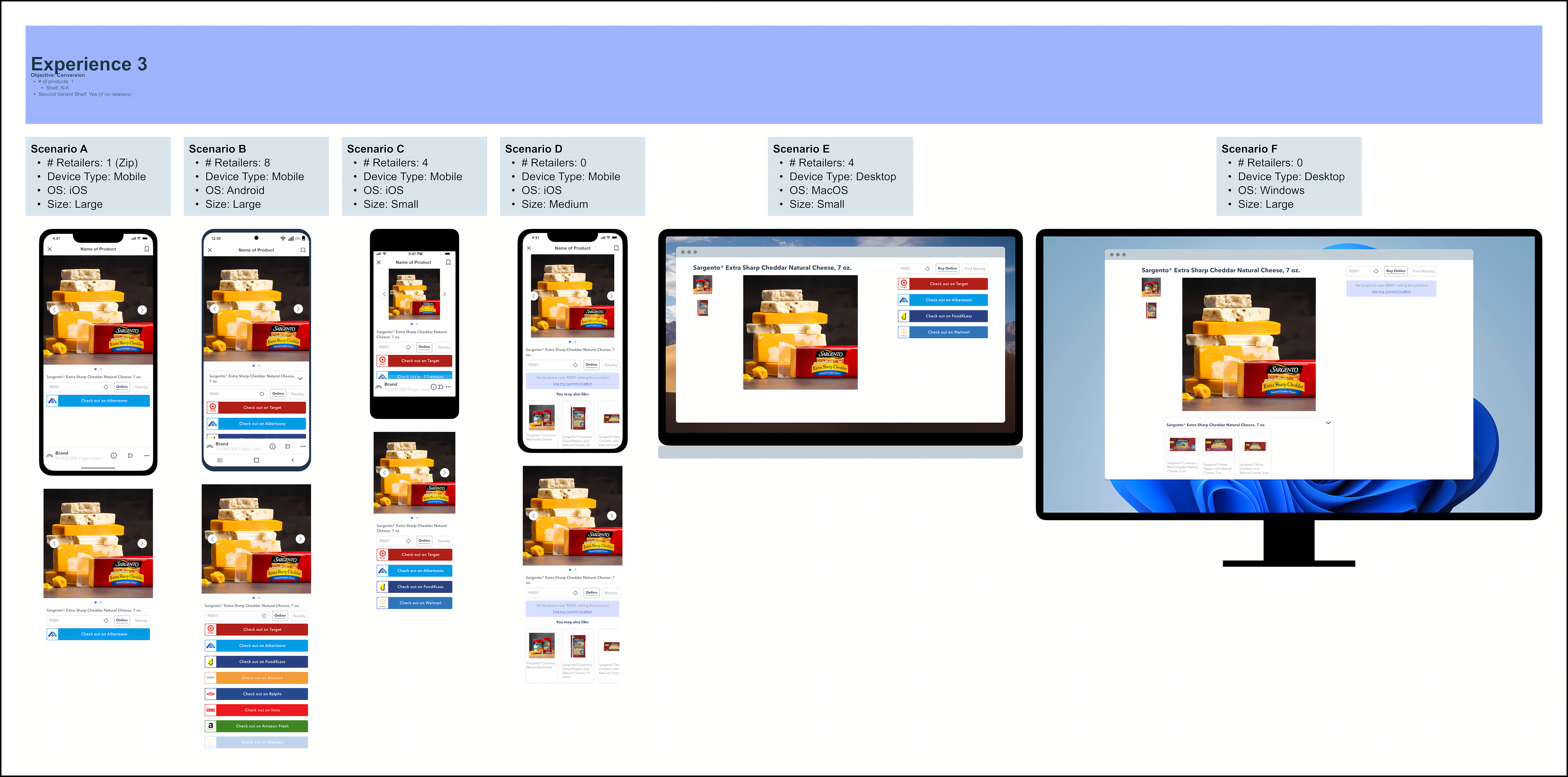 Sargento single product template optimized for direct conversion